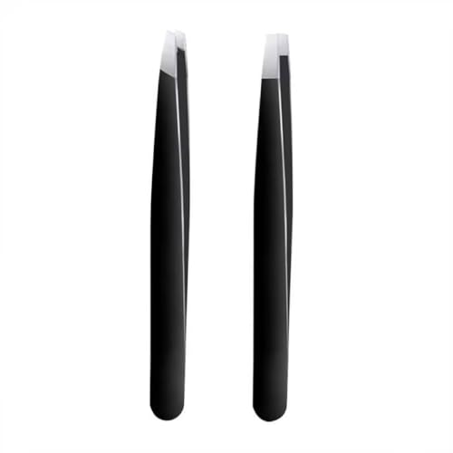1-Pack Stainless Steel Tweezers for Splinter Removal, Eyebrows & Crafts, Non-Magnetic Hard Tip with Strong Hold, Durable M...