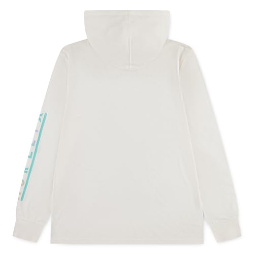 Hurley Long Sleeve Hooded Graphic T-Shirt Pale Ivory