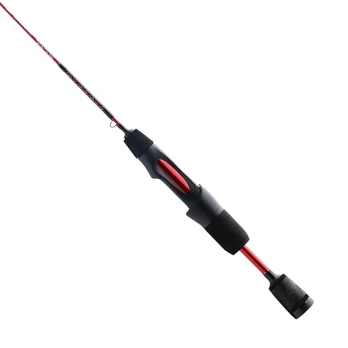 Ugly Stik 28" Carbon Ice Spinning Rod and Reel Combo, 5 Size Reel, 1 Piece Fishing Rod, Medium Light Rod Power, 2-6 lb Lin...