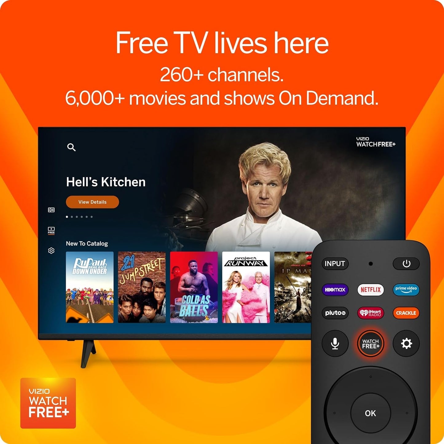 75-Inch V-Series 4K UHD LED Smart TV with Voice Remote, Dolby Vision, HDR10+, Alexa Compatibility, V755-J04, 2022 Model
