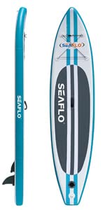 Savvycraft Inflatable Standing Paddle Board 11'x30''x6'' SUP Youth and Adult, ISUP Accessories: Adjustable Paddle, Double ...
