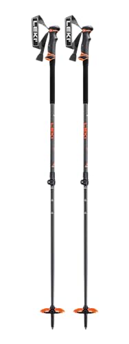 LEKI Helicon Lite Aluminum Adjustable Lightweight Ski Poles for Backcountry Skiing & Snowboarding