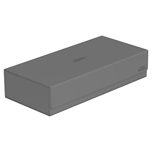 Ultimate Guard Superhive 550+, Deck Case for 550 Double-Sleeved TCG Cards, Grey, Compatible with Boulders, Magnetic Closure & Microfiber Inner Lining