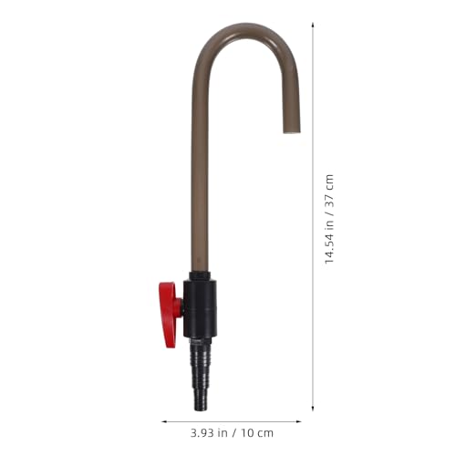 POPETPOP 2 Pcs Hanging Aquarium Hook Water Changer Tool - Bent Wall Mounted Fish Tank Water Changer with Flow Switch, Aqua...