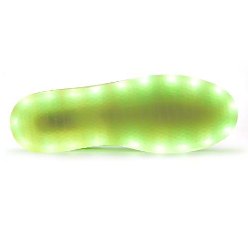 OEKLA Unisex LED Shoes - Fashion Light Up Sneakers, Breathable USB Charging Glowing Luminous LED Shoes for Men Women