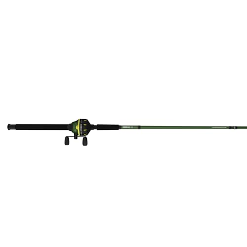 Zebco 606 Big Cat Spincast Reel and Fishing Rod Combo, 7-Foot 2-Piece Telescopic Rod, Medium-Heavy Power, Moderate-Fast Ac...
