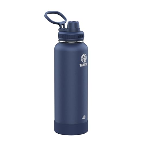 Takeya Actives Water Bottle with Spout Lid - Bottle with Double Stainless Steel Insulation - Dishwasher Safe & BPA-Free - ...