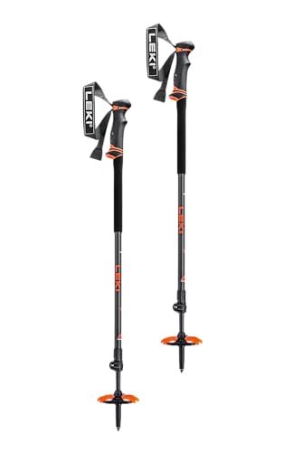 LEKI Helicon Lite Aluminum Adjustable Lightweight Ski Poles for Backcountry Skiing & Snowboarding