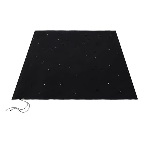 LED Star Curtain Backdrop Light,DMX512 Control White Colors LED Galaxy Props Night Sky Stars Starry Lighting Background fo...