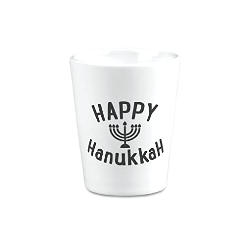 Ceramic Christmas Candles Shot Glasses Happy Hanukkah Candles Jewish Holidays and Occasions Bar Supplies Accessories Desig...
