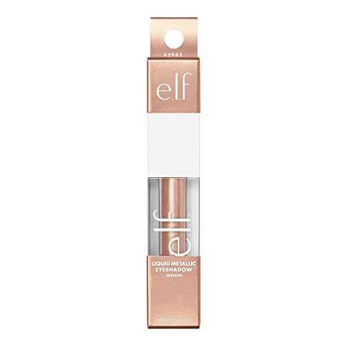 e.l.f. Liquid Metallic Eyeshadow, Gel Formula, Multi-Dimensional Finish For Bold Eye Looks, One-Swipe Coverage, Vegan & Cr...