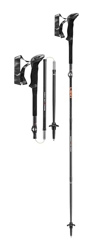 LEKI Makalu FX.One Carbon Adjustable Lightweight Walking Poles for Trekking & Hiking