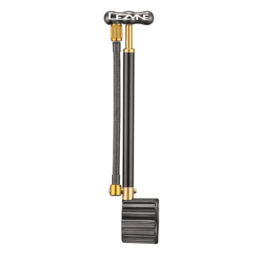 LEZYNE Shock Drive Bicycle Hand Pump, High Pressure 400psi Shock Pump, Portable, Mountain & Road Bike Pump