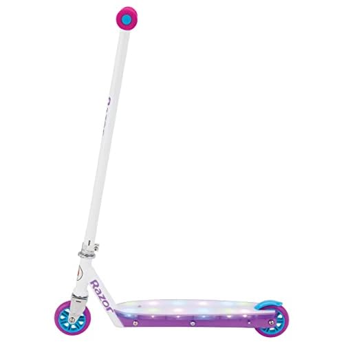 Razor Party Pop Kick Scooter - Multi-Color LED Light-Up Deck, Lightweight Steel Frame, for Kids Ages 6 and Up