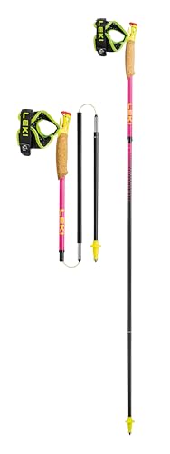 LEKI Ultratrail FX.One Superlite Trekking Poles - Carbon Foldable Ultralight Poles for Hiking & Trail Running