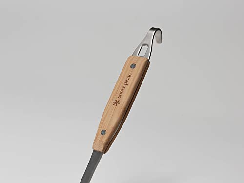 Snow Peak's Nylon Ladle, CS-214, Stainless Steel, Nylon, Bamboo, Made in Japan, Lifetime Product Guarantee