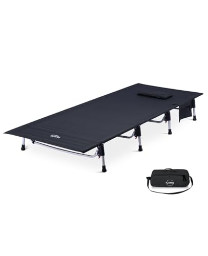 iClimb 1 Hooded 3M Thinsulate Insulation Warm Blanket and 1 Super Easy Assemble Cot, Ultralight Compact for Adults Outdoor...