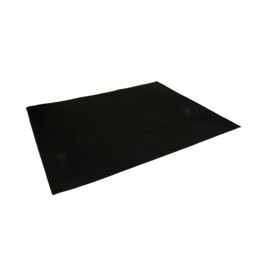 Rubber-Cal Treadmill Mat, Black, 3/16-Inch x 4 x 7.5-Feet