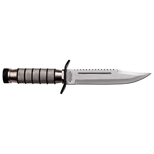 Survivor HK-695 Series Fixed Blade Knife,Reverse Serrated Blade,Metal Handle, 9-1/2-Inch Overall