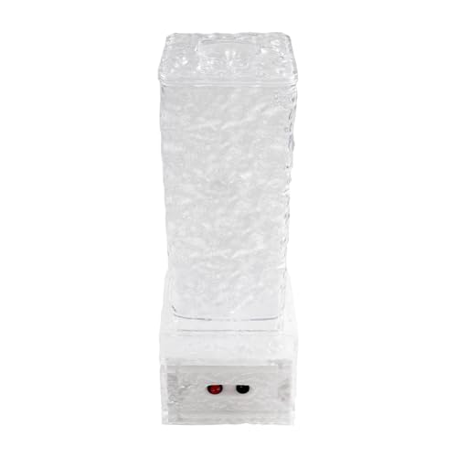 Drink Fountain for Parties, 3L/0.79Gal Square Beverage Containers with LED Lighting Stand & Faucet & Exquisite Pattern for...