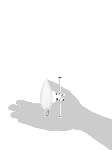 Sylvania Double Life Incandescent Light Bulb, B10, 40W, Dimmable, Candelabra Base, 285 Lumens, Frosted - 6 Count (Pack of 1) (15323)