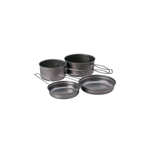Snow Peak Multi Compact Cook Set, Japanese Titanium, Ultralight and Compact for Camping and Backpacking, Made in Japan, Lifetime Product Guarantee