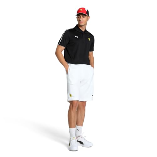 PUMA Men's Standard Scuderia Ferrari Formula 1 Cloudspun Polo, Black SS25, XX-Large