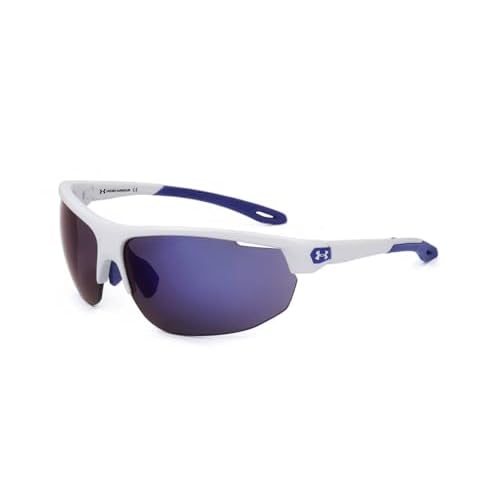 Under Armour Men's UA 0002/G/S Special Shape Sunglasses, White Blue/Blue Multi, 71mm, 9mm