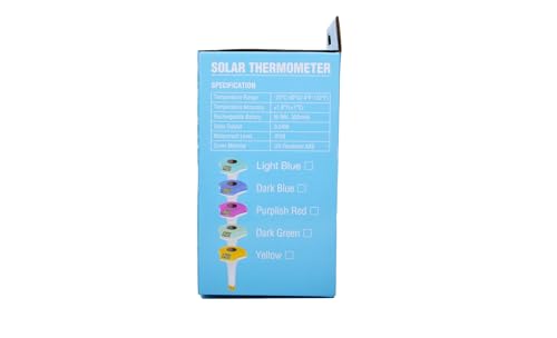 BALDR Floating Pool Thermometer, Solar Powered Pool Thermometer, Easy-to-Read/Use