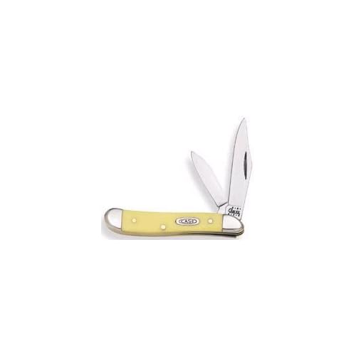 Case Cutlery 00030 3220 Cv Yellow Handle Peanut