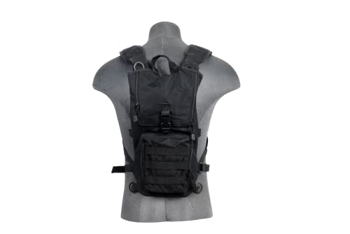 Lancer Tactical Lightweight Nylon Hydration Backpack - Ideal for EDM Music Festivals, Hiking, Running, Cycling, Airsoft, H...