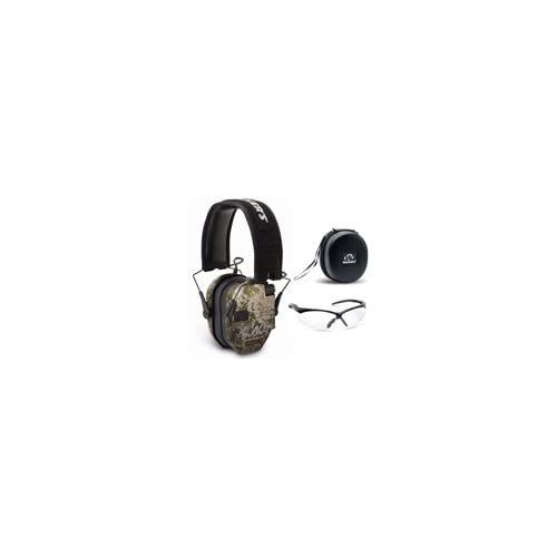 Walker's Razor Slim Electronic Muff with Case and Shooting Glasses (Kryptek Camo)