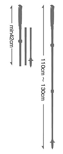 LEKI Cross Trail FX Superlite Trekking Poles - Foldable Collapsible Carbon Lightweight Poles for Hiking & Trail Running