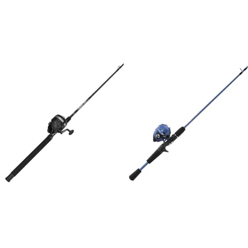 Zebco 808 Spincast Reel and 7-Foot Fishing Rod Combo and Zebco Slingshot Spincast Reel and 5-Foot 6-Inch Fishing Rod Combo