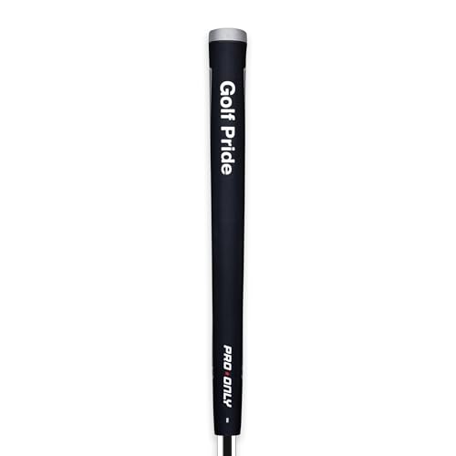 Golf Pride Pro Only Golf Grip - Putter Grip for Hand Placement - All-Rubber Construction for Firm Feel - Traditional Streamlined Shape