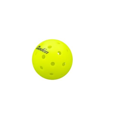 Baden PRO1 Outdoor Pickleball Balls 3-Pack | USA Pickleball (USAPA) Approved | Durable Tournament Grade One-Piece Construction for Competitive Players | Neon Yellow