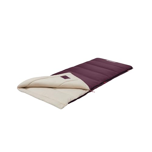 Coleman Autumn Glen 50°F Sleeping Bag, Lightweight Sleeping Bag with No-Snag Zipper & Storage Stuff Sack, Machine Washable...