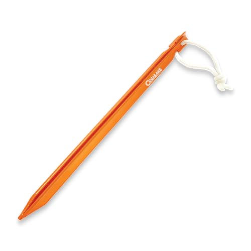 Coghlan's Ultralight Tent Stakes 9 Inch – 4 Pack - Lightweight Aluminum Pegs with Easy Pull Nylon Cord for Camping, Hikin...