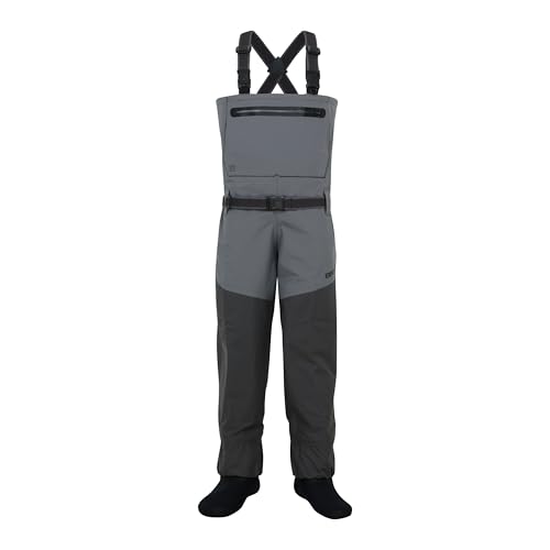 BRIVER MAX COMFORT Breathable Waterproof Chest StockingFoot Chest Wader for Fishing, Hunting, Kayaking