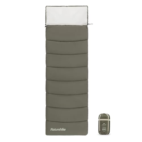 Naturehike Camping Sleeping Bag for Adults, 36/54℉, Spliceable Double Sleeping Bag 3 Seasons, Lightweight Waterproof Sleep...