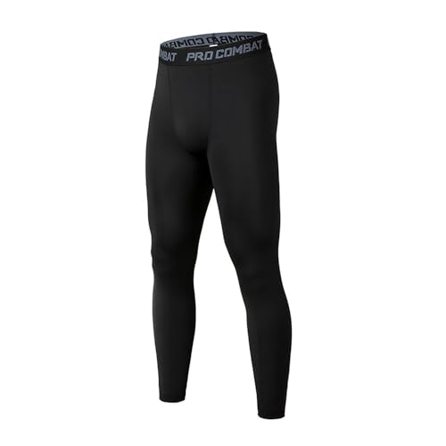 Men’s Compression Pants Tights Leggings Sports Baselayer Running Athletic Workout Active Ankle-Length Pants