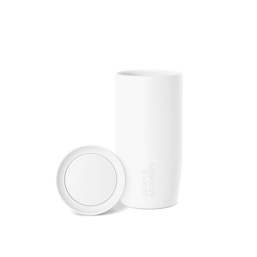 Simple Modern Travel Coffee Mug Tumbler with 360° Lid | Ceramic-Lined Insulated Stainless Steel Cold Brew Iced Coffee Cup...