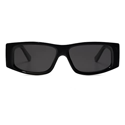 SOJOS Trendy Y2K Rectangle Polarized Sunglasses for Women Men Fashion Designer Rave Sunglasses SJ2228