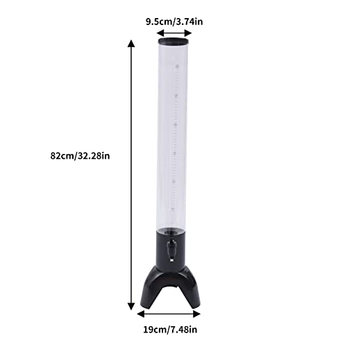 3L Beer Tower Dispenser with Removable Ice Tube, Clear PC Mimosa and Margarita Tabletop Drink Tower Dispenser for Home Bar...