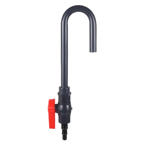 MiOYOOW Aquarium Water Changer, PVC Aquarium Water Filler Hanging Fish Tank Hook Filler with Flow Switch for 1/2“, 5/8”, ...