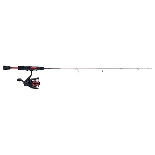 Ugly Stik 28" Carbon Ice Spinning Rod and Reel Combo, 5 Size Reel, 1 Piece Fishing Rod, Medium Light Rod Power, 2-6 lb Lin...