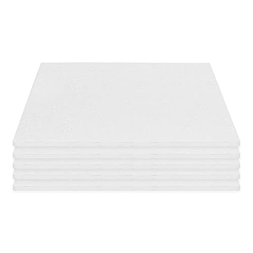 Dulcet Delights Rectangle Half Sheet Cake Drum - Decorative Cake Board for Cakes, Desserts & More - Food Safe - Disposable...