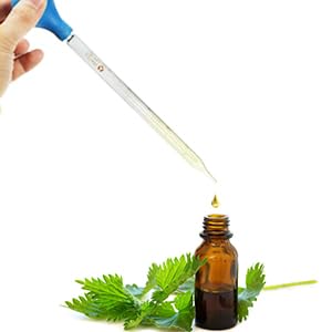 2Pcs Glass Graduated Dropper Pipette for Liquid Essential Oil, 10ml Lab Dropper Pipettes Transfer with Rubber Cap and 1Pc Cleaning Brush