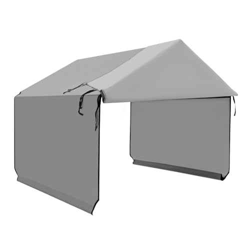 YOUGYM Canopy Replacement Cover for Dog Shade Shelter 4'x4'x3.6', Pet Outdoor Tent Cover with Upgraded Doors for Large Dog...