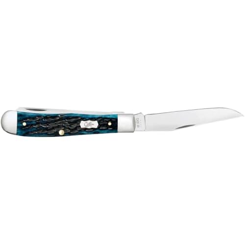 Case Cutlery CA51850: Trapper Med Blue Peach Seed